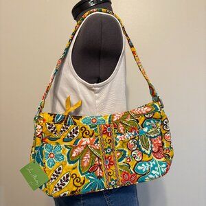 NWT Vera Bradley Shoulder Bag in Colorful Floral Paisley Print
